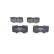 Brake Pad Set, disc brake BP1064 Bosch, Thumbnail 4