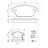 Brake Pad Set, disc brake BP1068 Bosch, Thumbnail 6