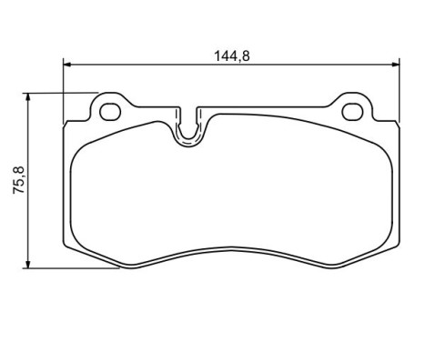 Brake Pad Set, disc brake BP1078 Bosch, Image 5