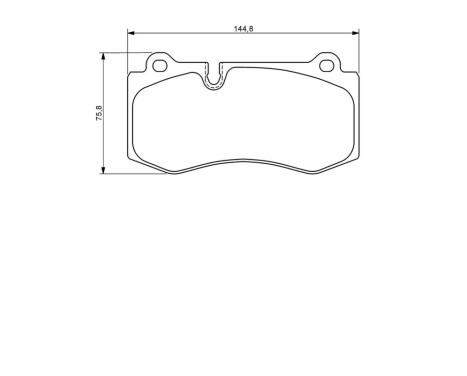Brake Pad Set, disc brake BP1078 Bosch, Image 6