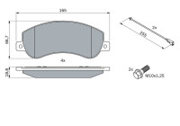Brake Pad Set, disc brake BP1081 Bosch
