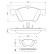 Brake Pad Set, disc brake BP110 Bosch, Thumbnail 6