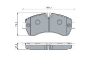 Brake Pad Set, disc brake BP1104 Bosch