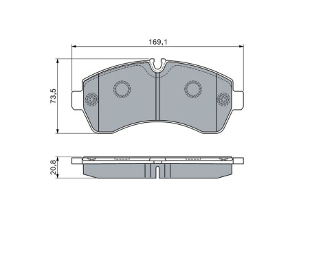 Brake Pad Set, disc brake BP1104 Bosch