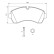 Brake Pad Set, disc brake BP1104 Bosch, Thumbnail 6