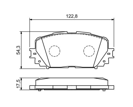 Brake Pad Set, disc brake BP1106 Bosch, Image 7