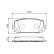 Brake Pad Set, disc brake BP1106 Bosch, Thumbnail 7