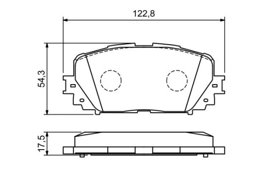 Brake Pad Set, disc brake BP1106 Bosch, Image 5