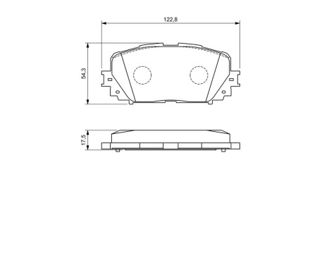 Brake Pad Set, disc brake BP1106 Bosch, Image 8