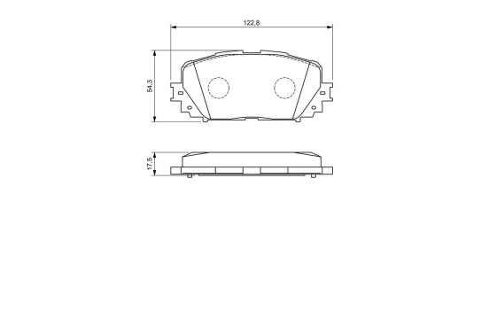 Brake Pad Set, disc brake BP1106 Bosch, Image 8