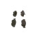 Brake Pad Set, disc brake BP1107 Bosch, Thumbnail 2