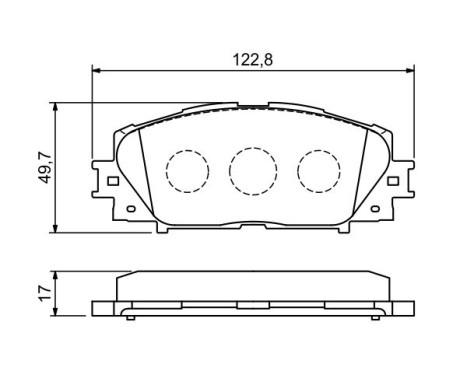 Brake Pad Set, disc brake BP1108 Bosch, Image 7