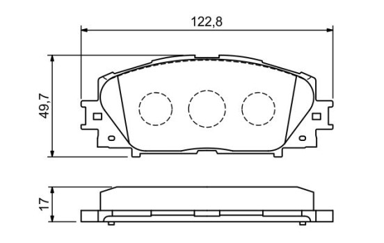 Brake Pad Set, disc brake BP1108 Bosch, Image 6