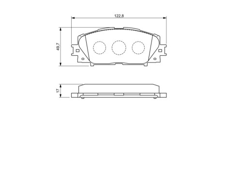 Brake Pad Set, disc brake BP1108 Bosch, Image 8