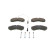 Brake Pad Set, disc brake BP1117 Bosch