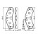 Brake Pad Set, disc brake BP1117 Bosch, Thumbnail 5