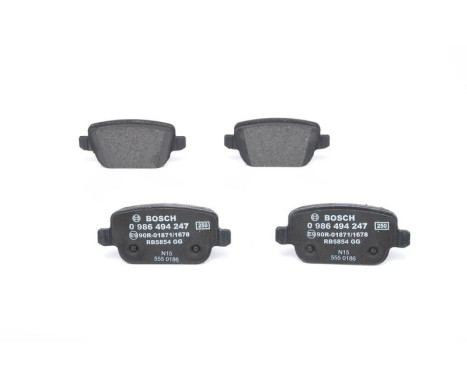 Brake Pad Set, disc brake BP1119 Bosch, Image 3