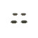 Brake Pad Set, disc brake BP1119 Bosch, Thumbnail 4