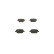 Brake Pad Set, disc brake BP1119 Bosch, Thumbnail 6