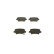 Brake Pad Set, disc brake BP1121 Bosch, Thumbnail 6