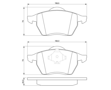 Brake Pad Set, disc brake BP113 Bosch, Image 6