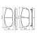 Brake Pad Set, disc brake BP1130 Bosch