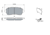 Brake Pad Set, disc brake BP1137 Bosch