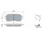 Brake Pad Set, disc brake BP1137 Bosch, Thumbnail 5