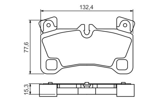 Brake Pad Set, disc brake BP1141 Bosch, Image 5