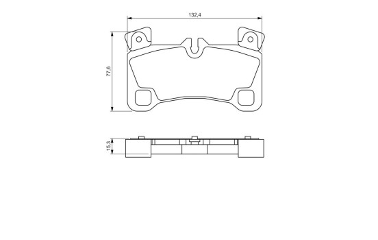 Brake Pad Set, disc brake BP1141 Bosch, Image 6