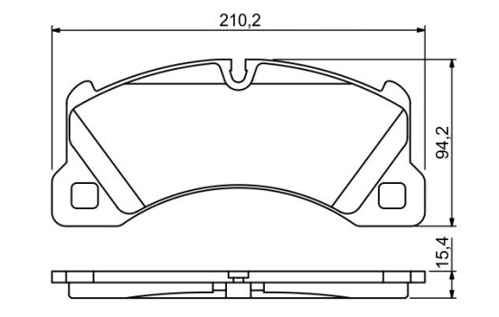 Brake Pad Set, disc brake BP1142 Bosch, Image 5
