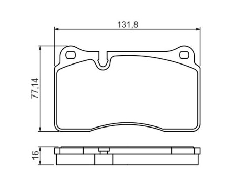 Brake Pad Set, disc brake BP1143 Bosch, Image 5