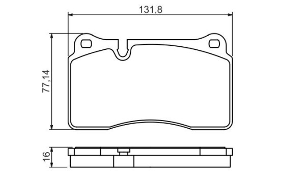 Brake Pad Set, disc brake BP1143 Bosch, Image 5