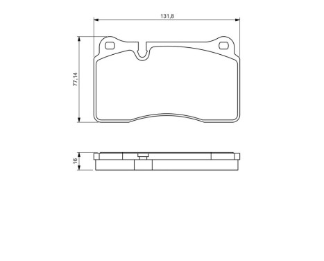 Brake Pad Set, disc brake BP1143 Bosch, Image 6