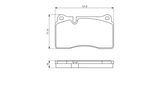 Brake Pad Set, disc brake BP1143 Bosch, Image 6