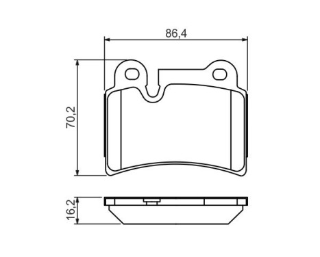 Brake Pad Set, disc brake BP1146 Bosch, Image 7