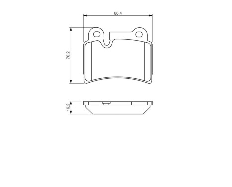 Brake Pad Set, disc brake BP1146 Bosch, Image 8