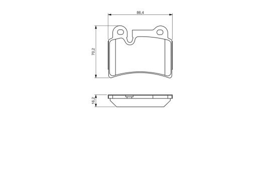 Brake Pad Set, disc brake BP1146 Bosch, Image 8