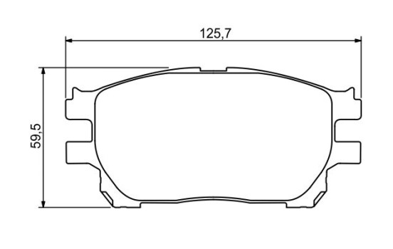 Brake Pad Set, disc brake BP1148 Bosch