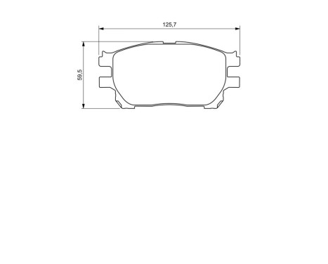 Brake Pad Set, disc brake BP1148 Bosch, Image 6