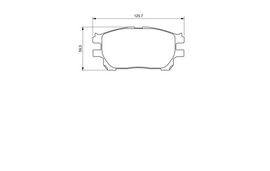 Brake Pad Set, disc brake BP1148 Bosch, Image 2