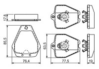 Brake Pad Set, disc brake BP1151 Bosch