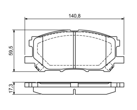 Brake Pad Set, disc brake BP1154 Bosch