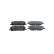 Brake Pad Set, disc brake BP1154 Bosch, Thumbnail 2