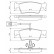 Brake Pad Set, disc brake BP1155 Bosch, Thumbnail 8