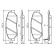 Brake Pad Set, disc brake BP1162 Bosch, Thumbnail 5