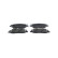 Brake Pad Set, disc brake BP1162 Bosch, Thumbnail 2