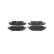 Brake Pad Set, disc brake BP1162 Bosch, Thumbnail 4