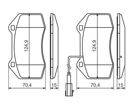 Brake Pad Set, disc brake BP1163 Bosch, Image 7