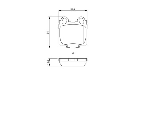 Brake Pad Set, disc brake BP1166 Bosch, Image 7